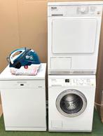 MIELE wasmachine + MIELE condensdroogkast, Electroménager, Lave-linge, 1200 à 1600 tours, 6 à 8 kg, 85 à 90 cm, Reconditionné