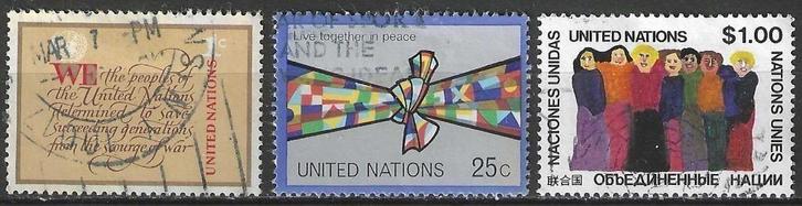 Verenigde Naties 1978 - Yvert 283-285 - Charter van de V(ST), Postzegels en Munten, Postzegels | Amerika, Gestempeld, Verzenden
