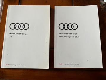 Origineel instructieboekje Q3 en MMI Navigatie plus boekje  beschikbaar voor biedingen