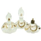 Vintage Fischer Kristal Art Deco Parfumset Boudoir 1950s, Ophalen of Verzenden