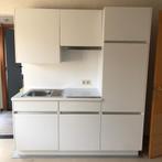 2x Keuken - kitchenette - toestellen inbegrepen, Ophalen, Zo goed als nieuw, Wit, Enkelwandige keuken