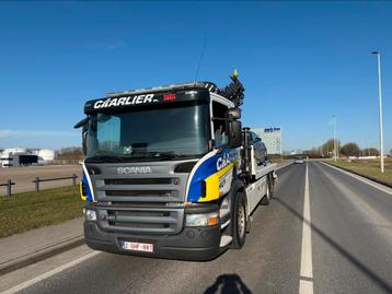 Scania 340 1080kmSleepwagen 16T kraan, 8T flatbed, 5T. EU4 beschikbaar voor biedingen
