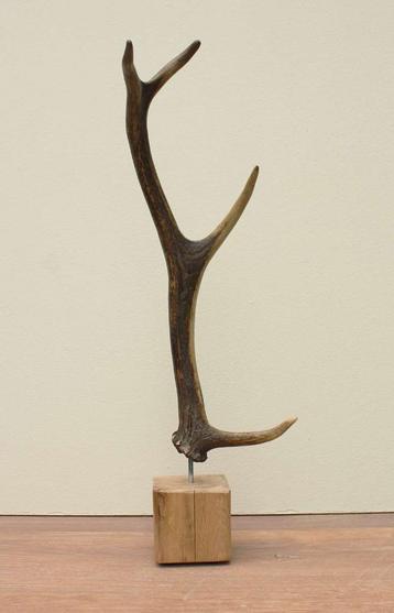 EDELHERT GEWEI - afwerpstang op houten sokkel (ref. A)