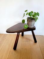 Boomstam massief houten bijzettafeltje of zitbankje,, Ophalen