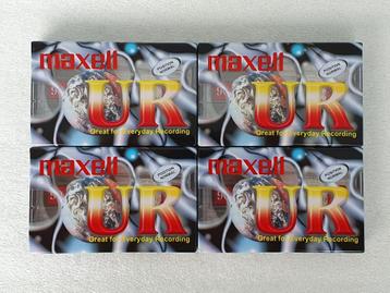 Lot van 4 Maxell UR 90 cassettes (nieuw)