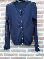 Trui 'Xandres' - maat 38 (70%zijde/30%katoen), Verzenden, Zo goed als nieuw, Maat 38/40 (M), Blauw