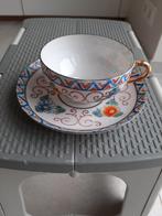 tasse et soucoupe en porcelaine chinoise vintage, Antiquités & Art, Enlèvement ou Envoi