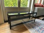 TV MEUBEL zwart en glas, Huis en Inrichting, Kasten |Televisiemeubels, Ophalen, Glas