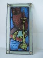 groot vintage glas in lood, Ophalen of Verzenden