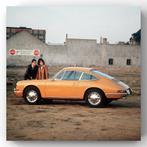 Porsche 912 | vintage oranje fine art print | nieuw 1967, Ophalen of Verzenden, Nieuw, Auto's