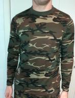 Longsleeve heren military camo Life Line S, Verzenden, Nieuw, Maat 46 (S) of kleiner, Groen