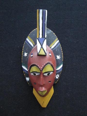 Authentiek klein Afrikaans maskertje Ghana 12 cm 