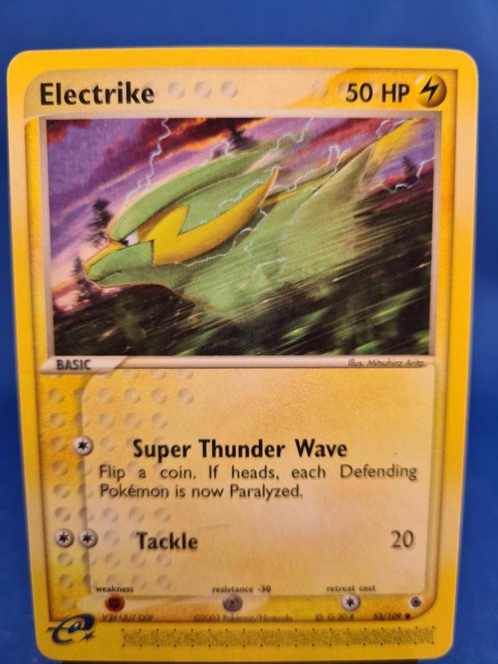 Electrike 53/109 - Ruby &amp; Sapphire, Hobby en Vrije tijd, Verzamelkaartspellen | Pokémon, Gebruikt, Verzenden