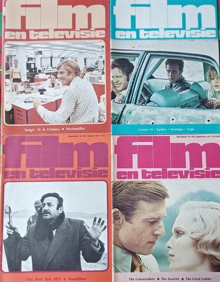 4x ROBERT REDFORD in 'Film en Televisie' // 1974 - 1976 //, Boeken, Tijdschriften en Kranten, Ophalen of Verzenden