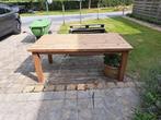 houten tafel, Huis en Inrichting, Ophalen, Gebruikt, 50 tot 100 cm, Vijf personen of meer