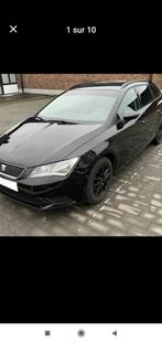 Seat Leon brak 2015 avec 170000 km couleur noir ct ok, Auto's, 4 cilinders, Zwart, 5 deurs, Particulier
