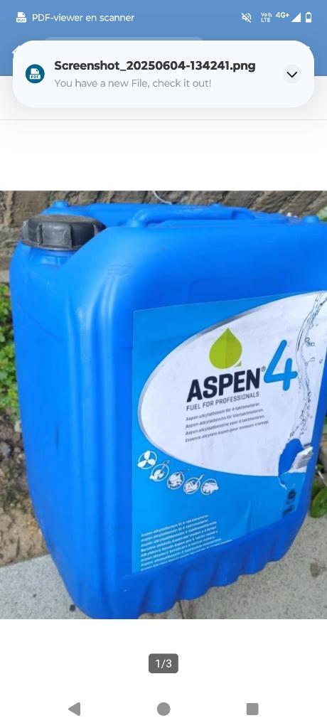 Aspen 4 takt 20liter, Jardin & Terrasse, Tondeuses autoportées, Neuf, Enlèvement