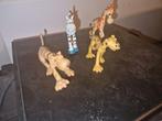 4 figurines animalières : tigre, zèbre, girafe, léopard, Collections, Comme neuf, Enlèvement