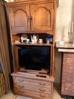 Hoge kast voor TV met lades onderaan, Huis en Inrichting, Ophalen, Gebruikt, 100 tot 150 cm, 200 cm of meer