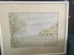 Akwarel-Quinet-afm.:49,5cmx40cm-achter glas, Ophalen