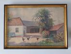 op papier 58x41cm, Ophalen of Verzenden