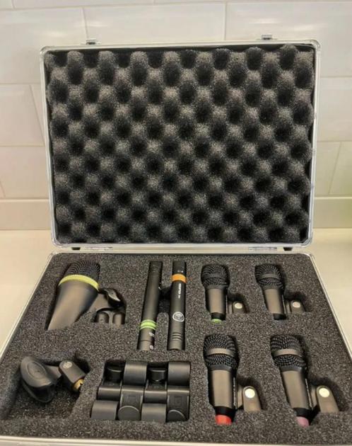 AKG drum SET sessie 1, Muziek en Instrumenten, Microfoons, Zo goed als nieuw, Ophalen of Verzenden