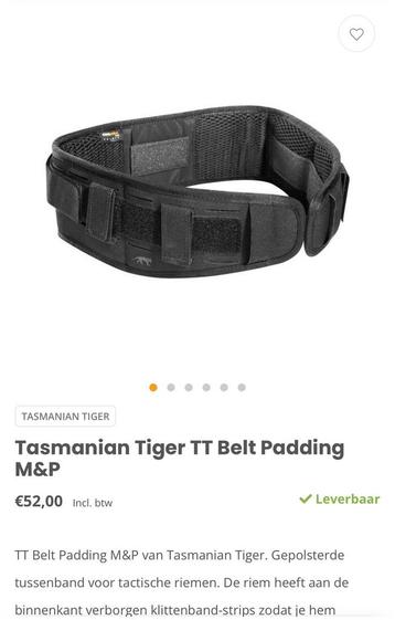 Belt padding beschikbaar voor biedingen