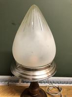 Prachtige Grote Art-Deco Lamp met geslepen glazen kap., Enlèvement ou Envoi