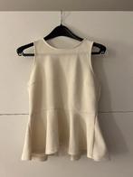 Witte mouwloze peplumtop, Sans manches, Enlèvement ou Envoi, Taille 36 (S), Comme neuf