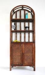 Vintage Bamboe / Rattan kast - Boho wandkast, Antiek en Kunst, Ophalen