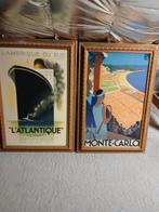 Vintage reproductie schilderijen, Huis en Inrichting, Woonaccessoires | Wanddecoraties, Ophalen, Gebruikt