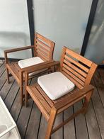 Chaises et table en bois pour terasse/jardin, Enlèvement, Comme neuf, Bois