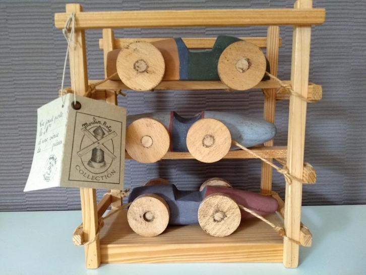 Houten auto's Moulin Roty Collection, Enfants & Bébés, Jouets | Jouets de bébé, Comme neuf, Voiture, Enlèvement ou Envoi
