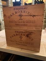Chateau Carbonnieux  1999 2 ongeopende kisten van 6, Frankrijk, Ophalen of Verzenden, Zo goed als nieuw, Rode wijn