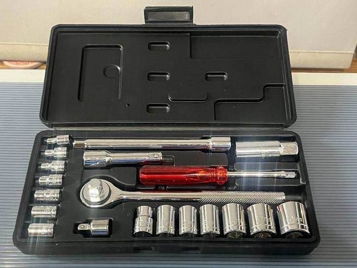 Dopsleutelset, Doe-het-zelf en Bouw, Gereedschap | Handgereedschap, Zo goed als nieuw, Ophalen of Verzenden