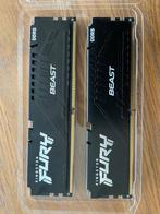 Kingston Fury Beast 2X8GB, Computers en Software, RAM geheugen, Ophalen of Verzenden, Zo goed als nieuw, Desktop, DDR5