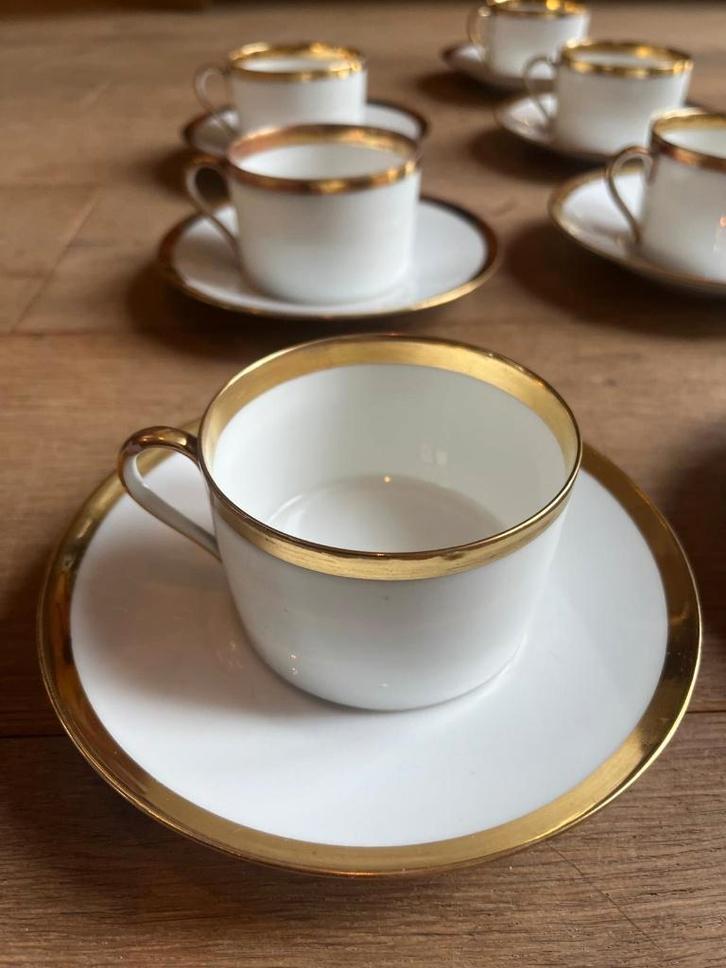 Service à café en porcelaine de Limoges, Maison & Meubles, Cuisine | Vaisselle, Utilisé, Tasse(s) et/ou soucoupe(s), Porcelaine