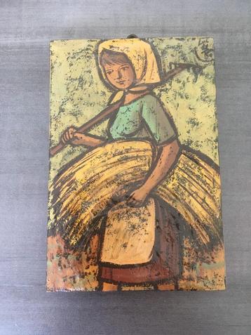 Meisje met korenschoof beschikbaar voor biedingen