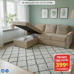 Canapé lit velour côtelé