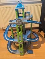 Parkeertoren Super Garage met lift in groen en blauw, Ophalen