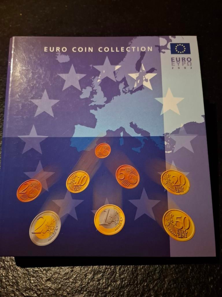 Euro coin collection 2002 ( volledige map), Timbres & Monnaies, Monnaies | Europe | Monnaies euro, 1 centime, Belgique, Enlèvement