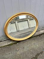Splendide miroir vintage biseauté en bois 82 x 62 cm, Enlèvement, Ovale, 50 à 100 cm, Moins de 100 cm