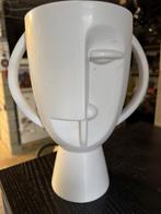 Design plantvaasje wit, Jardin & Terrasse, Vases de jardin, Enlèvement, Utilisé