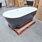 Zwart wit ligbad ovaal 169x80x58 nr139, Ophalen of Verzenden, Nieuw