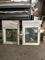 2 kleine pvc ramen, Ophalen, Gevelraam of Ruit, Gebruikt, 80 tot 120 cm