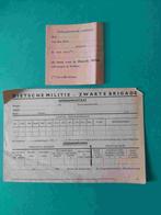 Vlaanderen Document Brigade Oorlog Beweging Lid Man DM ZB, Verzamelen, Verzenden, Landmacht, Foto of Poster
