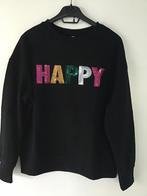 Zwarte happy sweater maatje XS, Ophalen of Verzenden, Zo goed als nieuw