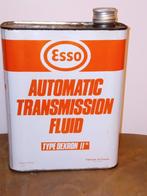 vintage olieblik ESSO transmission fluid, Verzamelen, Merken en Reclamevoorwerpen, Ophalen of Verzenden, Gebruikt, Verpakking