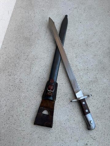 M1914 Zaagtand bajonet met frog MINT staat  beschikbaar voor biedingen