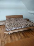 bed met 2 nachtkastjes en commode, Huis en Inrichting, Ophalen, Beige, Tweepersoons, Zo goed als nieuw